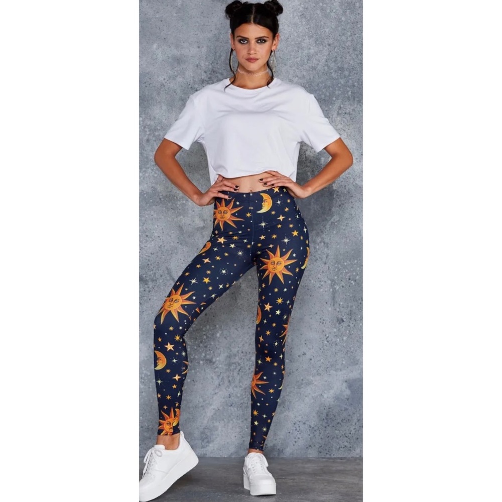 NWOT Black Milk Size XS I AM THE SUN HWMF LEGGINGS